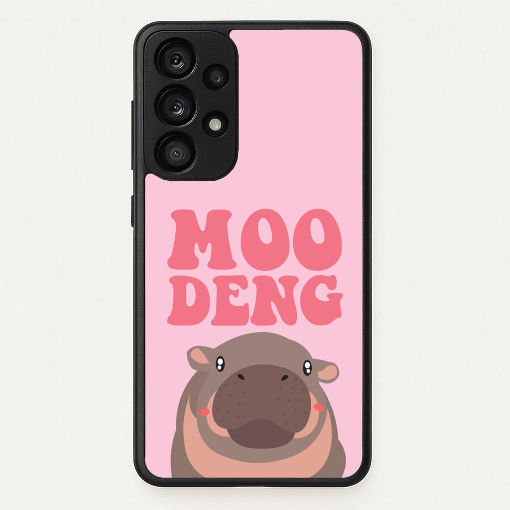 Moo Pink  - Moo Deng Phone Case for Galaxy A53