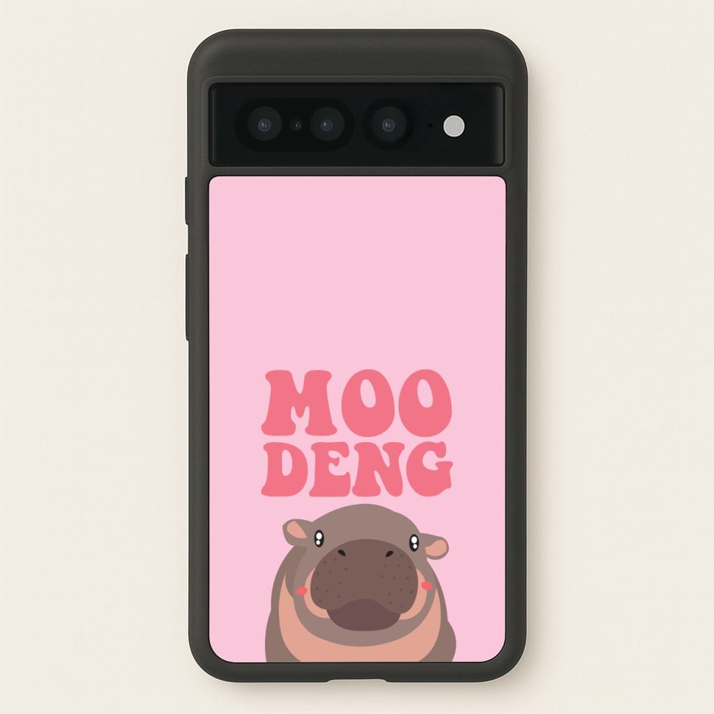 Moo Pink  - Moo Deng Phone Case for Google Pixel 7 Pro