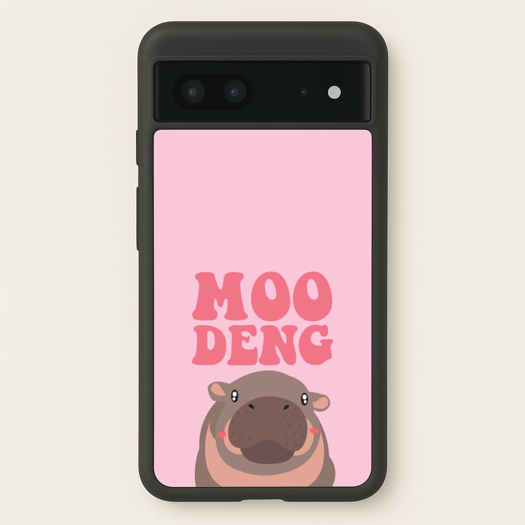 Moo Pink  - Moo Deng Phone Case for Google Pixel 7