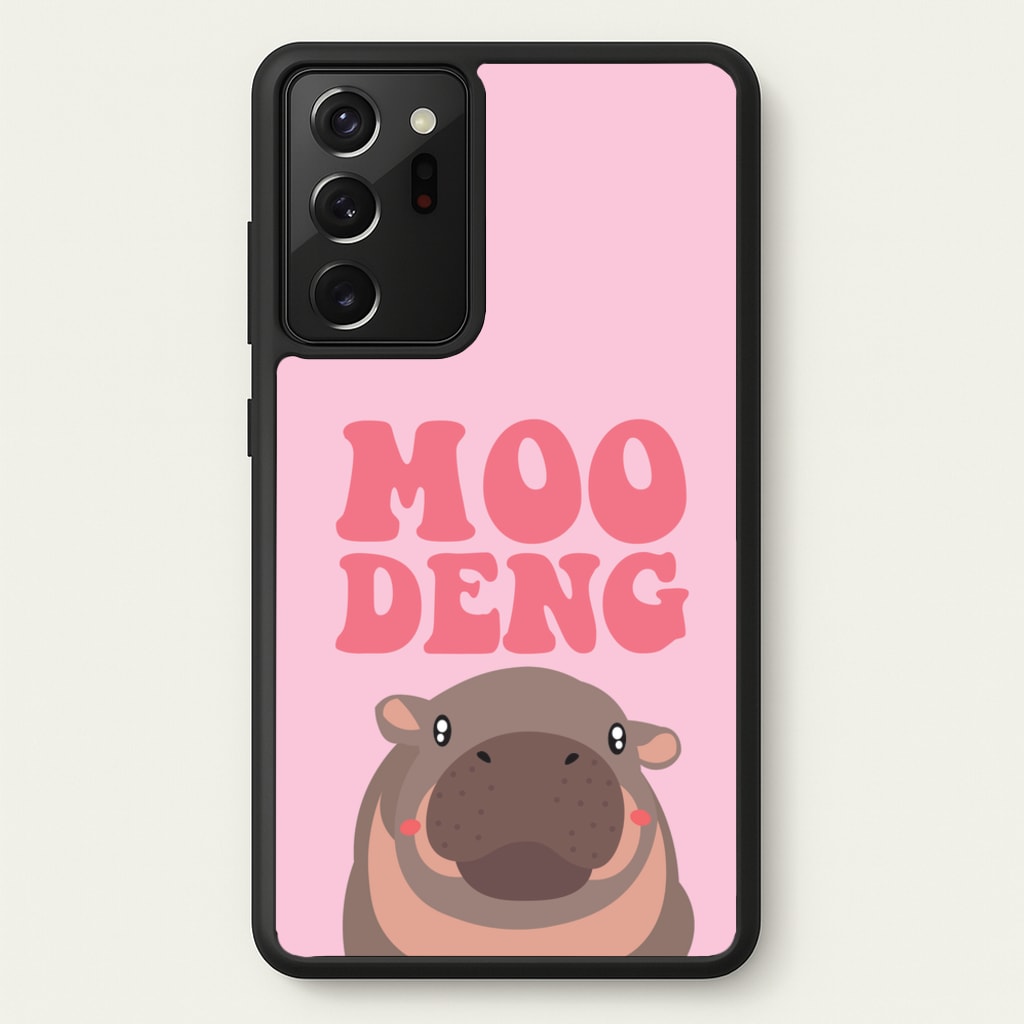 Moo Pink  - Moo Deng Phone Case for Galaxy Note 20 Ultra