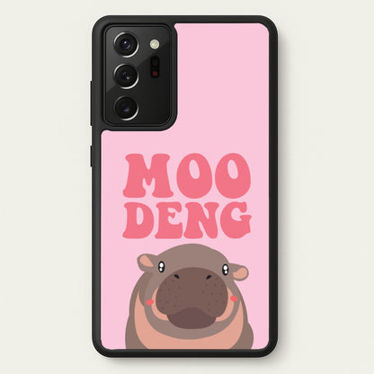 Moo Pink  - Moo Deng Phone Case for Galaxy Note 20 Ultra