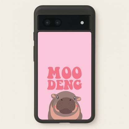 Moo Pink  - Moo Deng Phone Case for Google Pixel 6a
