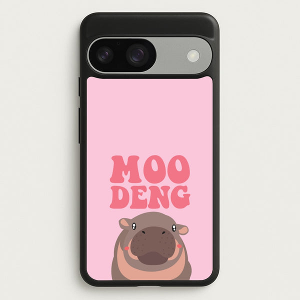 Moo Pink  - Moo Deng Phone Case for Google Pixel 9 / 9 Pro