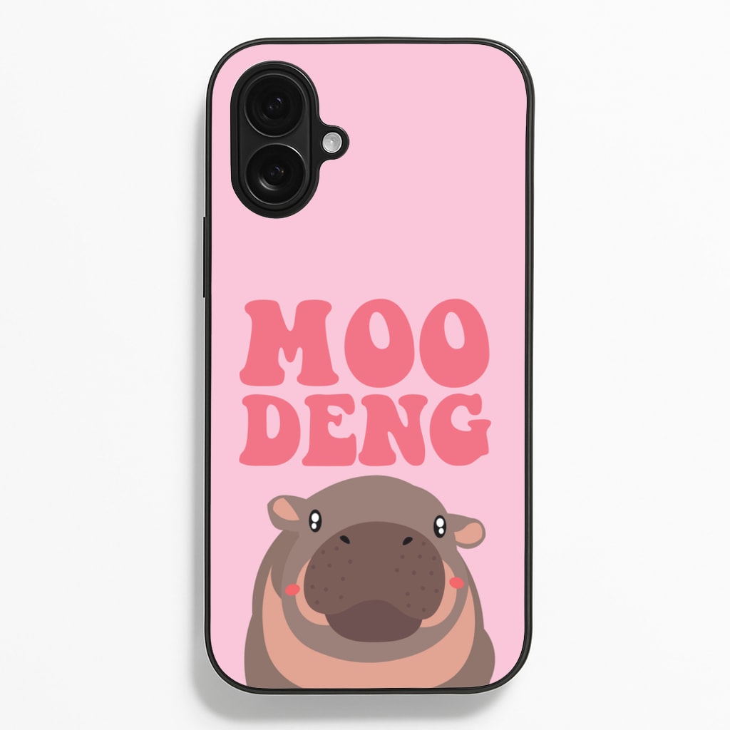 Moo Pink  - Moo Deng Phone Case for iPhone 16 Plus