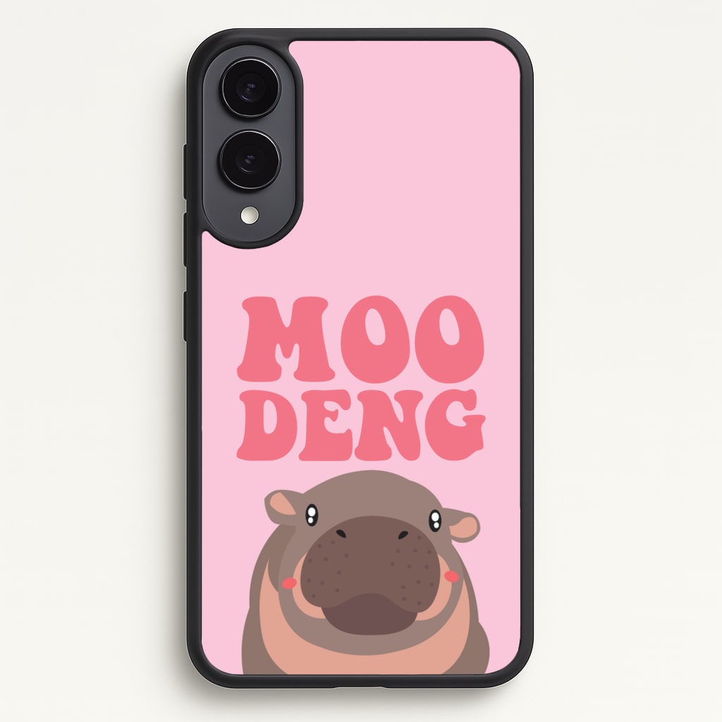 Moo Pink  - Moo Deng Phone Case for Galaxy S25 Edge