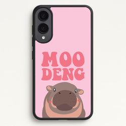 Moo Pink  - Moo Deng Phone Case for Galaxy S25 Edge