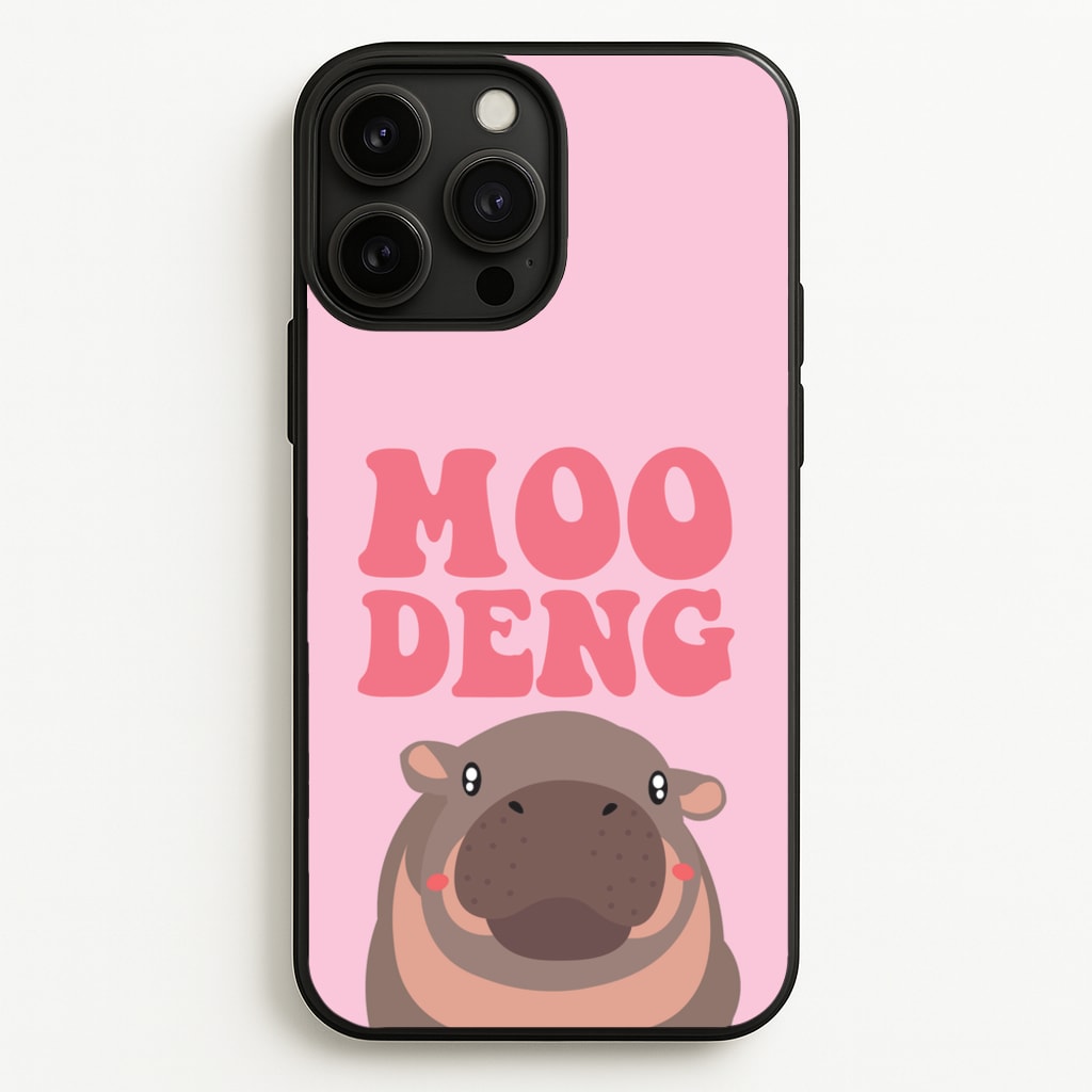Moo Pink  - Moo Deng Phone Case for iPhone 13 Pro Max