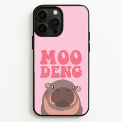 Moo Pink  - Moo Deng Phone Case for iPhone 13 Pro Max