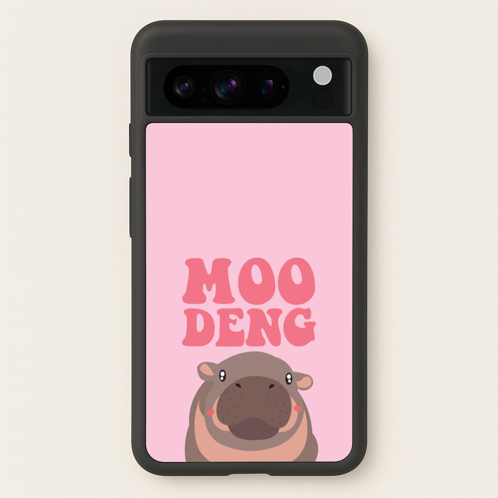 Moo Pink  - Moo Deng Phone Case for Google Pixel 8 Pro