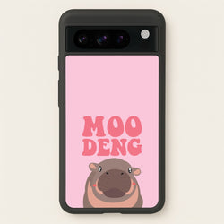 Moo Pink  - Moo Deng Phone Case for Google Pixel 8 Pro