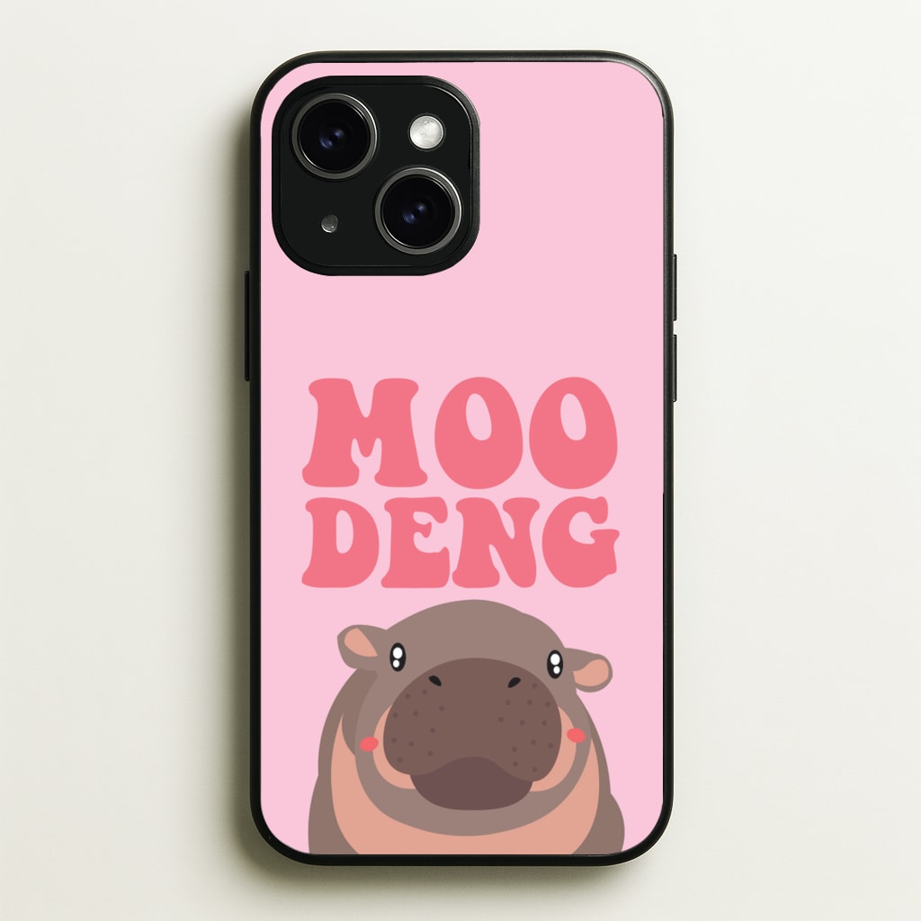Moo Pink  - Moo Deng Phone Case for iPhone 15 Plus