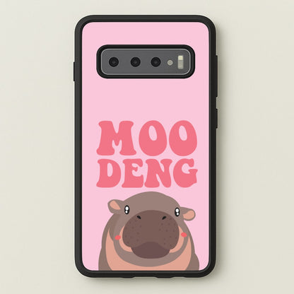 Moo Pink  - Moo Deng Phone Case for Galaxy S10 Plus