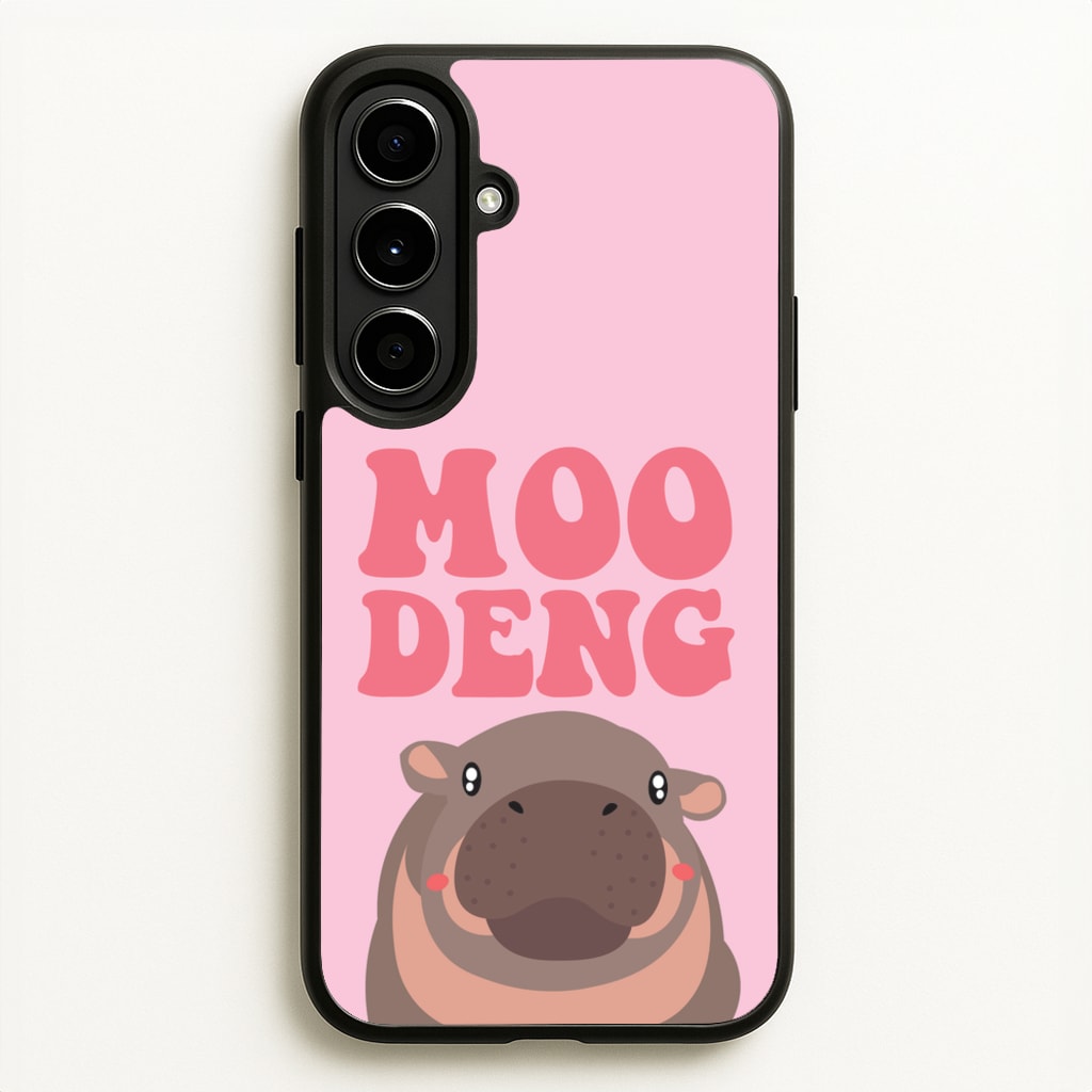 Moo Pink  - Moo Deng Phone Case for Galaxy A56
