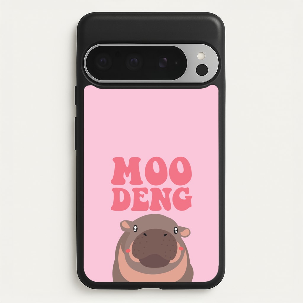 Moo Pink  - Moo Deng Phone Case for Google Pixel 9 Pro XL