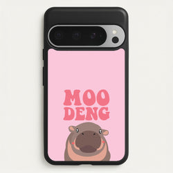 Moo Pink  - Moo Deng Phone Case for Google Pixel 9 Pro XL