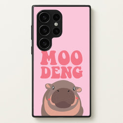 Moo Pink  - Moo Deng Phone Case for Galaxy S24 Ultra