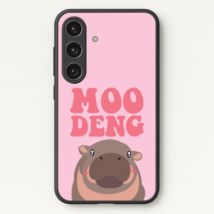 Moo Pink  - Moo Deng Phone Case for Galaxy S25 Plus