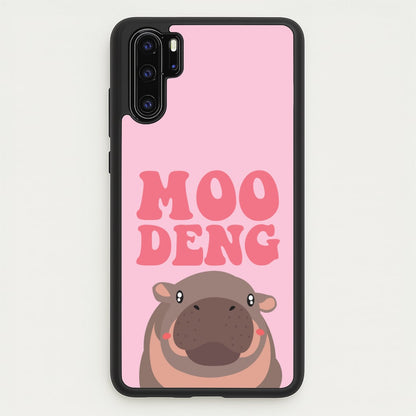 Moo Pink  - Moo Deng Phone Case for Huawei P30 Pro