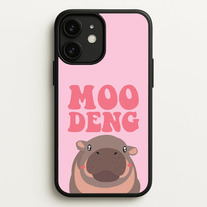 Moo Pink  - Moo Deng Phone Case for iPhone 11