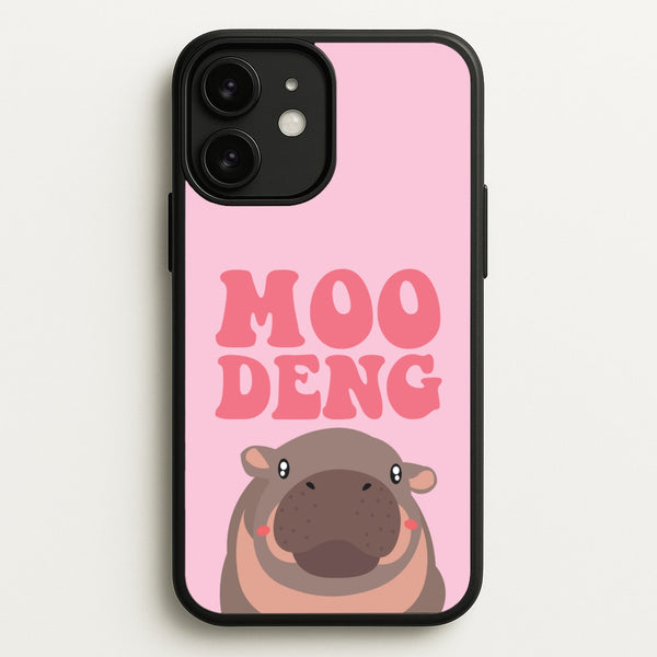 Moo Pink  - Moo Deng Phone Case for iPhone 11