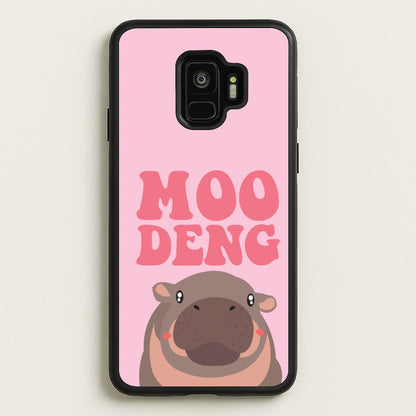 Moo Pink  - Moo Deng Phone Case for Galaxy S9