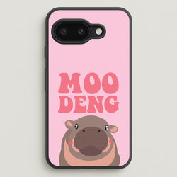 Moo Pink  - Moo Deng Phone Case for Google Pixel 9a