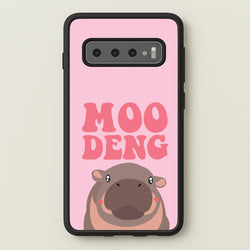 Moo Pink  - Moo Deng Phone Case for Galaxy S10
