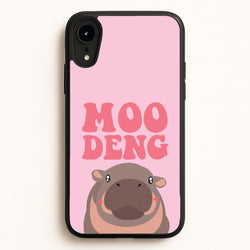 Moo Pink  - Moo Deng Phone Case for iPhone XR