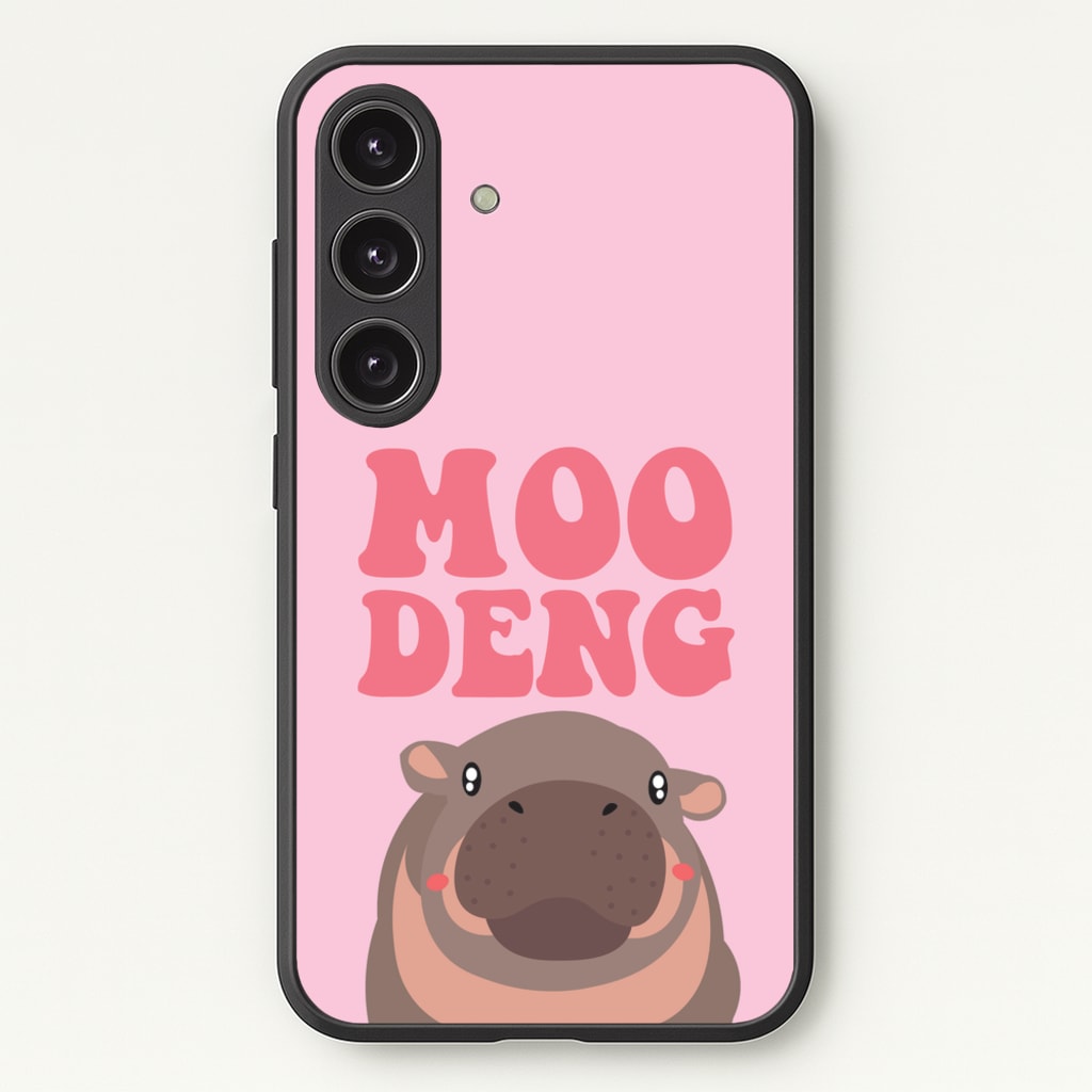 Moo Pink  - Moo Deng Phone Case for Galaxy S24