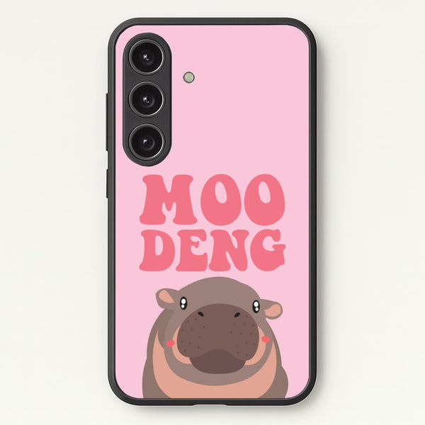 Moo Pink  - Moo Deng Phone Case for Galaxy S24