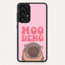 Moo Pink  - Moo Deng Phone Case for Galaxy A33