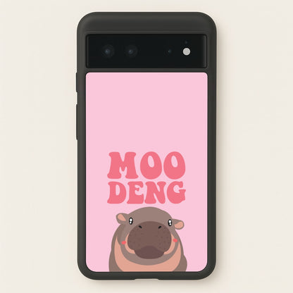 Moo Pink  - Moo Deng Phone Case for Google Pixel 6