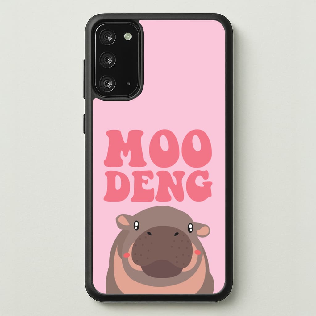 Moo Pink  - Moo Deng Phone Case for Galaxy Note 20