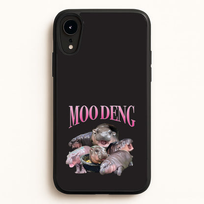 Moo Collage  - Moo Deng Phone Case for iPhone XR