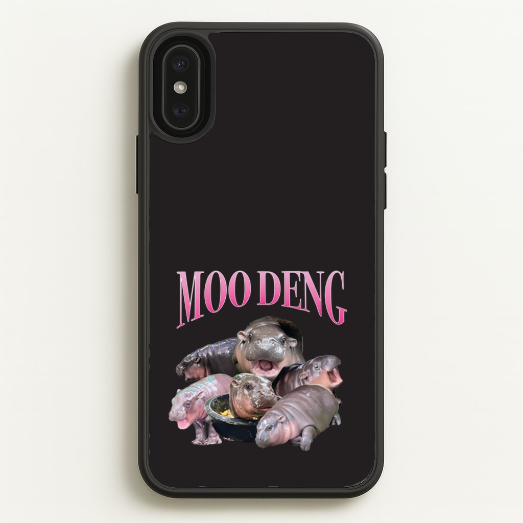 Moo Collage  - Moo Deng Phone Case for iPhone XS Max
