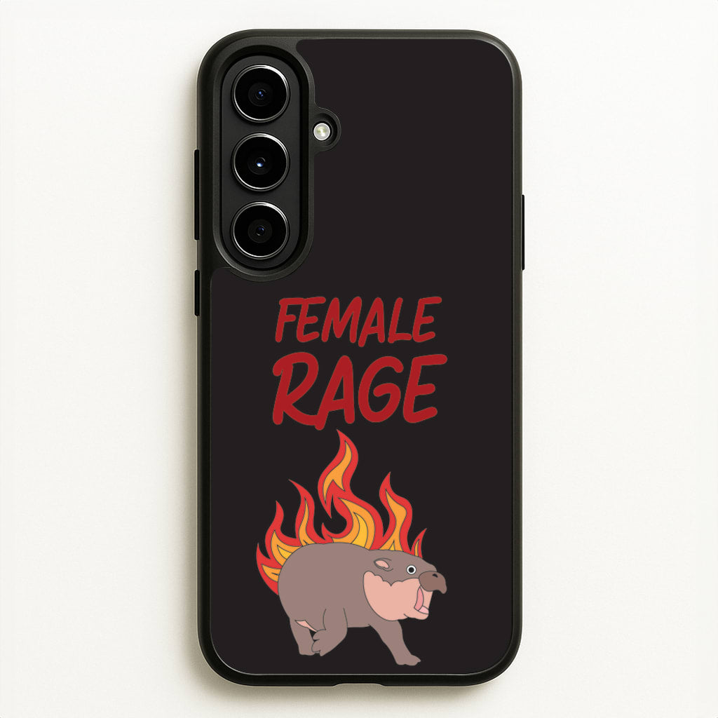 Female Rage  - Moo Deng Phone Case for Galaxy A56