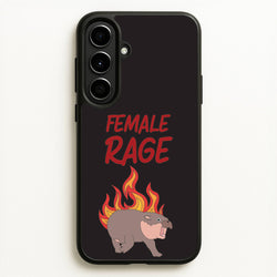Female Rage  - Moo Deng Phone Case for Galaxy A56