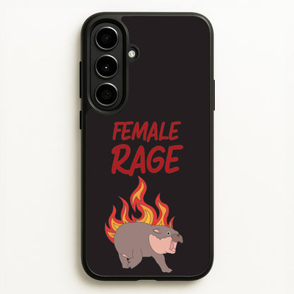Female Rage  - Moo Deng Phone Case for Galaxy A56