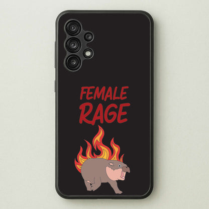 Female Rage  - Moo Deng Phone Case for Galaxy A13
