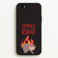 Female Rage  - Moo Deng Phone Case for iPhone 5 / 5s / SE 2016