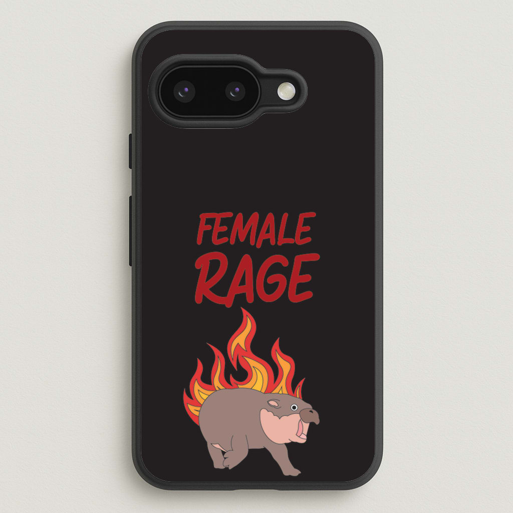 Female Rage  - Moo Deng Phone Case for Google Pixel 9a