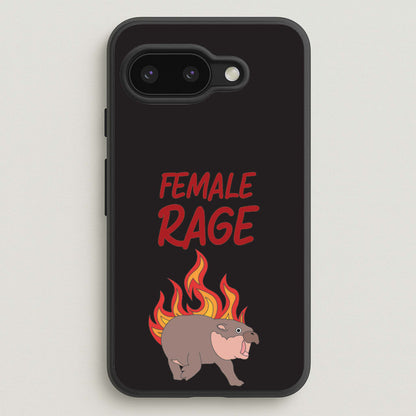 Female Rage  - Moo Deng Phone Case for Google Pixel 9a