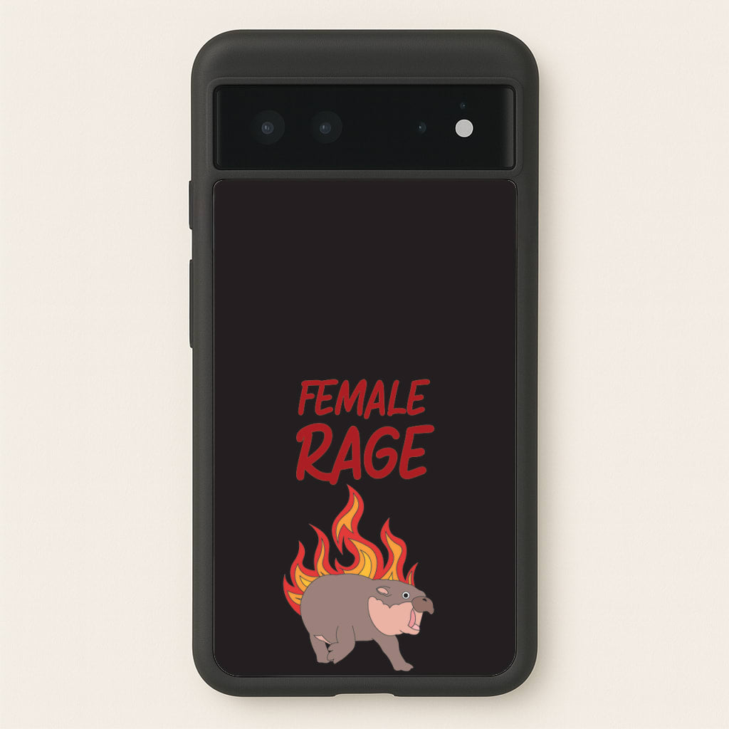 Female Rage  - Moo Deng Phone Case for Google Pixel 6