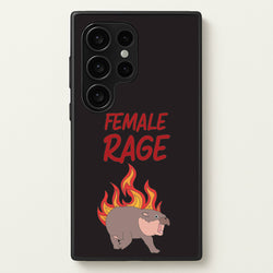 Female Rage  - Moo Deng Phone Case for Galaxy S24 Ultra