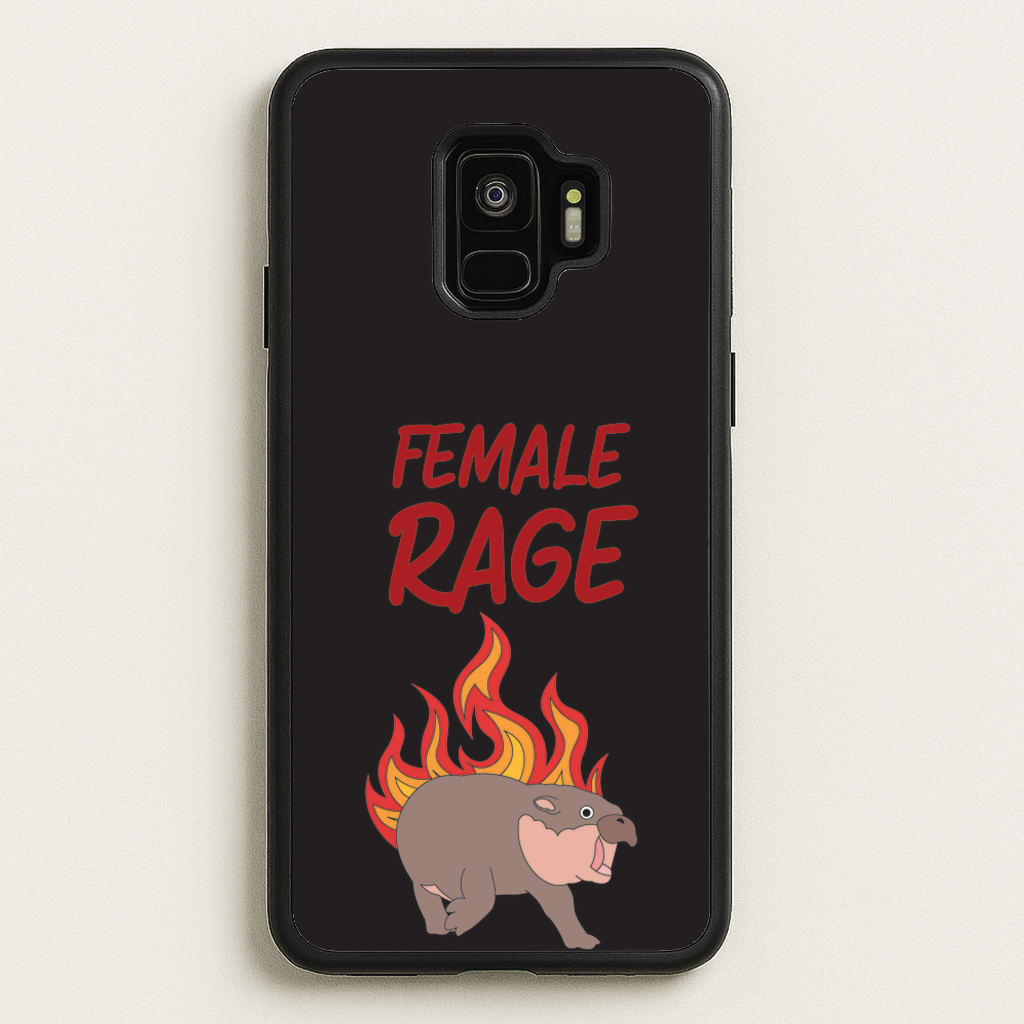 Female Rage  - Moo Deng Phone Case for Galaxy S9