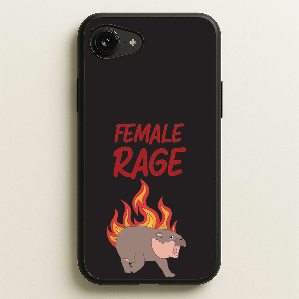 Female Rage  - Moo Deng Phone Case for iPhone 16e