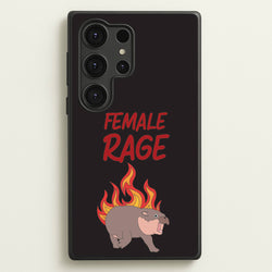 Female Rage  - Moo Deng Phone Case for Galaxy S25 Ultra