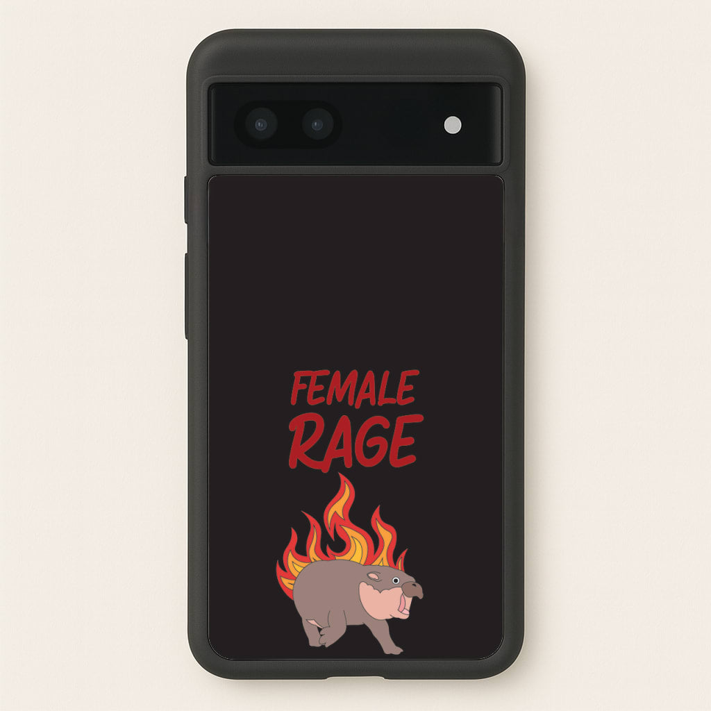Female Rage  - Moo Deng Phone Case for Google Pixel 7a