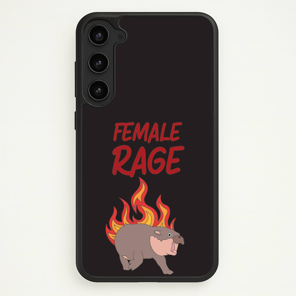 Female Rage  - Moo Deng Phone Case for Galaxy S23