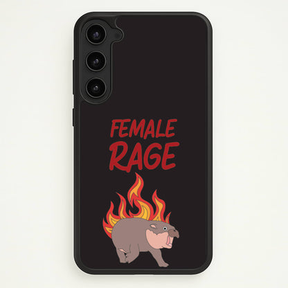 Female Rage  - Moo Deng Phone Case for Galaxy S23
